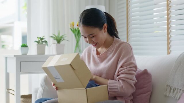 Close-up hand asia woman people work in small sme coffee caf&eacute; shop store owner use cashless wifi paywave nfc scan app smart pos reader sale in take out food drink order in urban city life contactless.