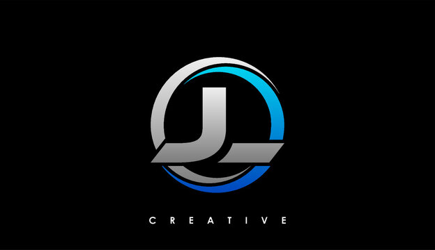 JL Letter Initial Logo Design Template Vector Illustration