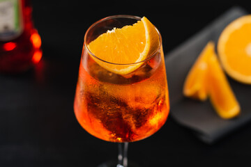 refreshing bar drink made with aperol spritz