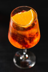 refreshing bar drink made with aperol spritz
