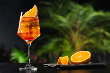 refreshing bar drink made with aperol spritz