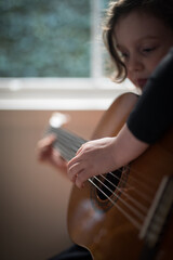 Fototapeta premium Playing the guitar