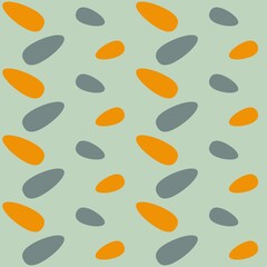 Rounded abstract seamless pattern - retro accent for any surfaces.