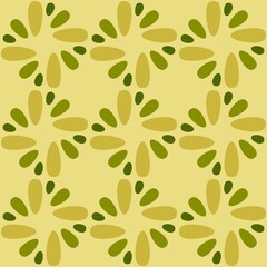 Rounded abstract seamless pattern - retro accent for any surfaces.