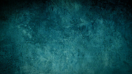 Abstract turquoise color colored painted watercolor stone concrete paper texture background, with...