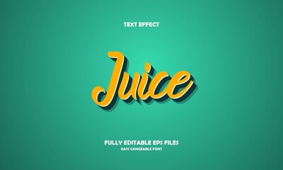 juice style text effect