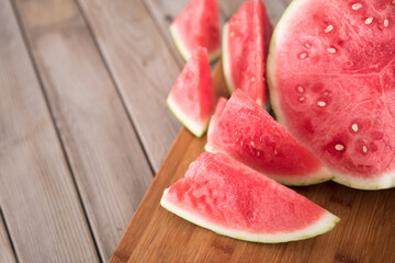 Cut watermelon