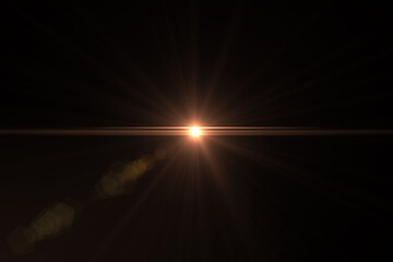 sun light lens flares art animation background