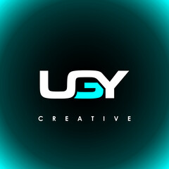 UGY Letter Initial Logo Design Template Vector Illustration