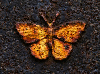 Rostiger Schmetterling