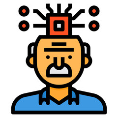 Human filled outline icon