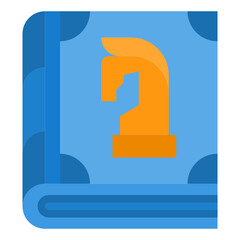 Fototapeta premium Chess flat icon