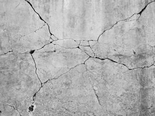 crack concrete wall texture, aged background - 440880041