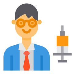 Doctor flat icon
