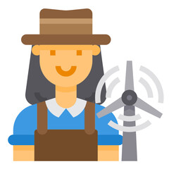 Farmer flat icon