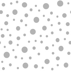 Dots Background with irregular, chaotic circles. Points seamless texture pattern.