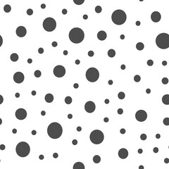 Dots Background with irregular, chaotic circles. Points seamless texture pattern.