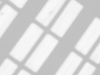 soft shadow of window on white wall with sunlight