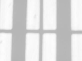 soft shadow of window on white wall with sunlight