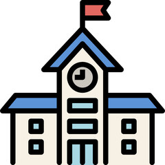 school color outline icon