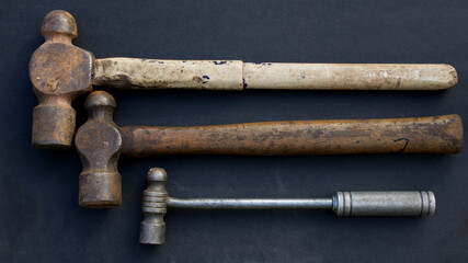 Three Ballpein Hammers 