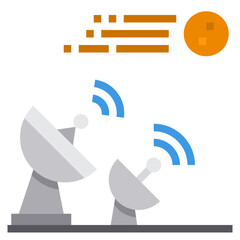 Satellite Dish flat icon