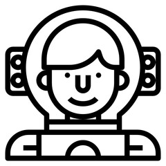 Astronaut outline icon