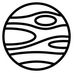 Planet outline icon