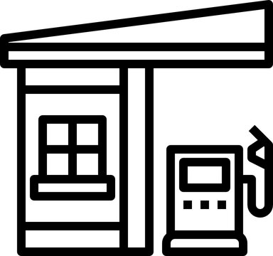 recommend clip art: gas station outline icon