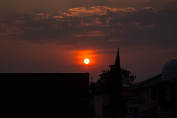Atardecer rojo