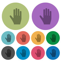Right hand color darker flat icons