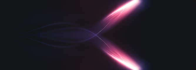 Dark red and glow particle abstract background. 3D rendering