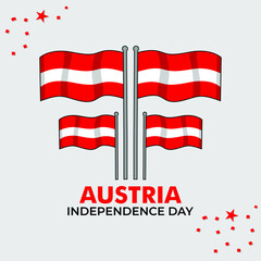 austria independence day illustration design