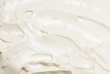 Fototapeta na wymiar White whipped cream texture.