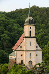 Fototapeta na wymiar Bergkirche Tharandt in Sachsen