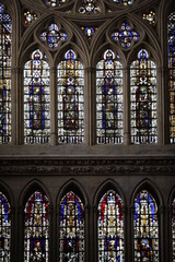 stained glass window in Metz Cathedral