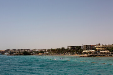 View to the shore of Red sea