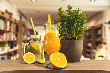 Fresh cool orange juice