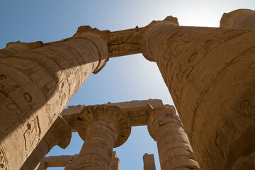Columns of the Temple from Luxor Pointing to the Sky