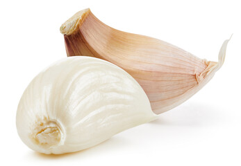 Garlic isolated on white background