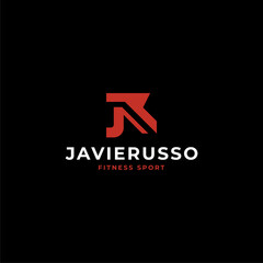 Letter JR logo vector icon illustration modern style for your business