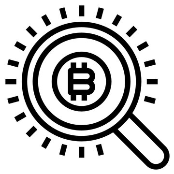 recommend clip art: Bitcoin outline icon