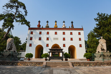 Chengde Summer Resort, Hebei Province, China -- September 20, 2015: The ancient architecture of an ancient Chinese imperial garden.