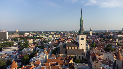 Beautiful view of City Tallinn Estonia