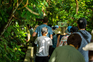 Southeast Asia, tourist attractions, Malaysia, Borneo, Sabah, Sandakan, animal sanctuary, tourists
