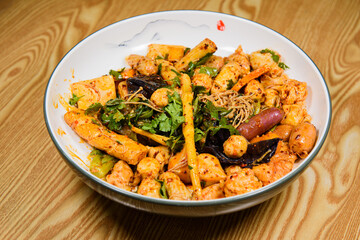 Local Chinese cuisine: Maocai of Chengdu, Sichuan, is an intangible cultural heritage.