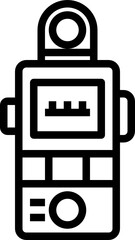 light meter outline icon