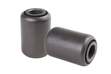 Spring bushes rubber white background autopart car suspension