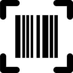 barcode icon vector