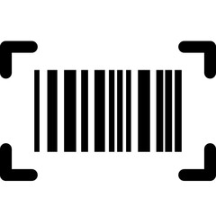 barcode icon vector